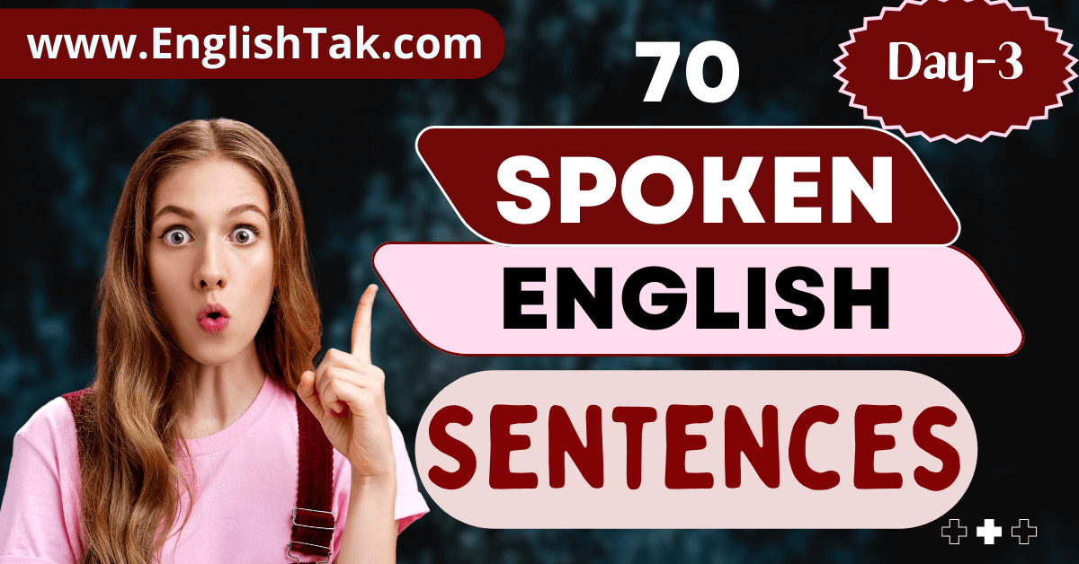Daily Use English Sentences - Day-3