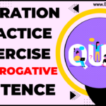 Narration Practice Exercise - Interrogative Sentence