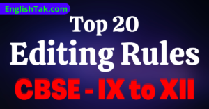 Top 20 English Editing Rules