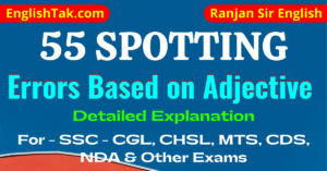 Adjective Error Detection SSC Exams