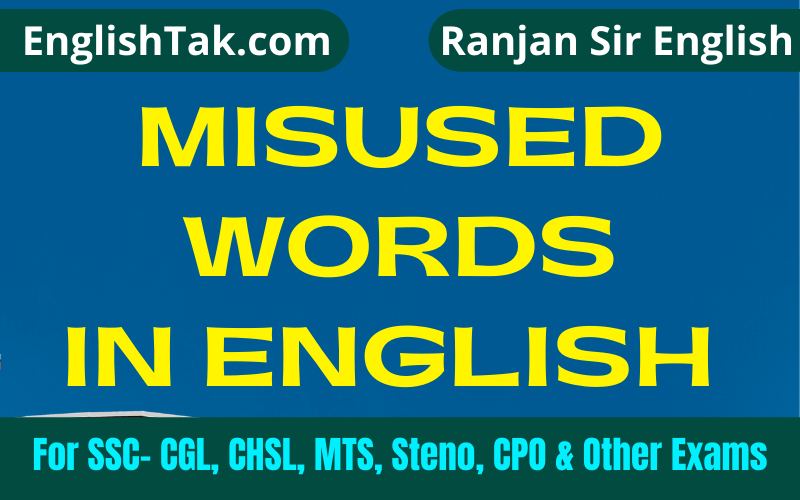 Misused words in English