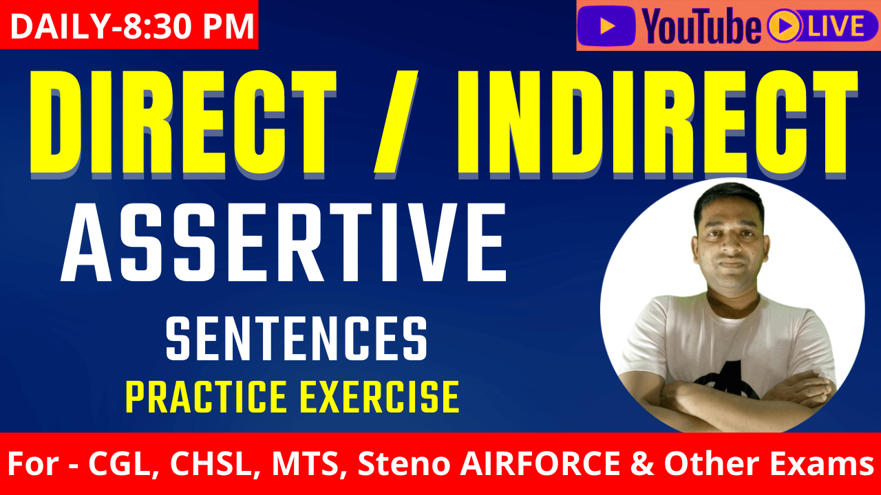Direct Indirect Speech - Assertive Sentences