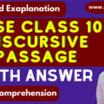 Discursive Passage for CBSE Class 10 - 2022-23 Exam