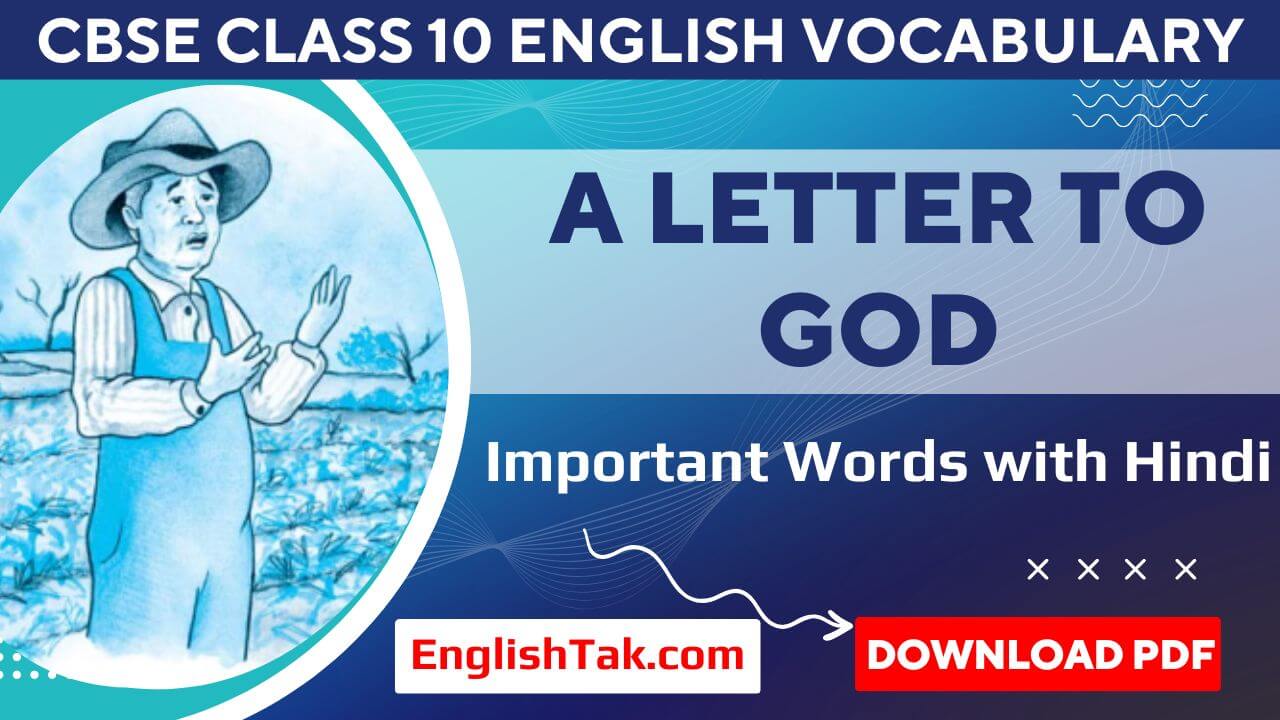 Important Words with Hindi - A Letter to God
