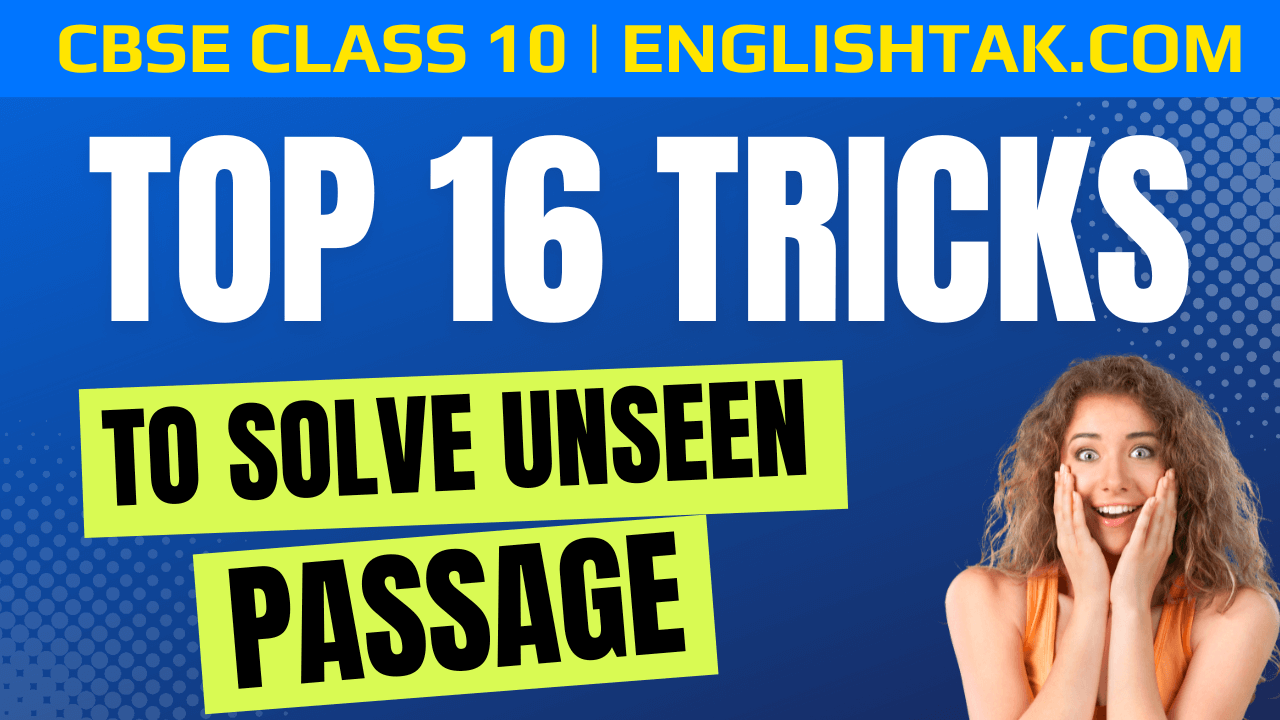 Top Trick to Solve Unseen Passage
