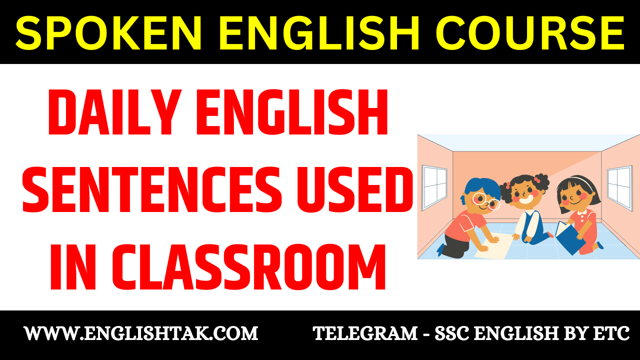 Daily English Sentences Used in Classroom