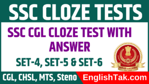 SSC CGL Previous Year Cloze Test