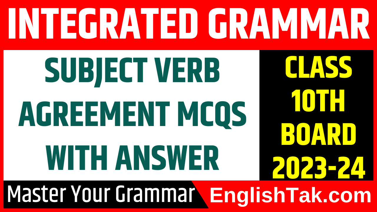 Subject verb Agreement mcqs