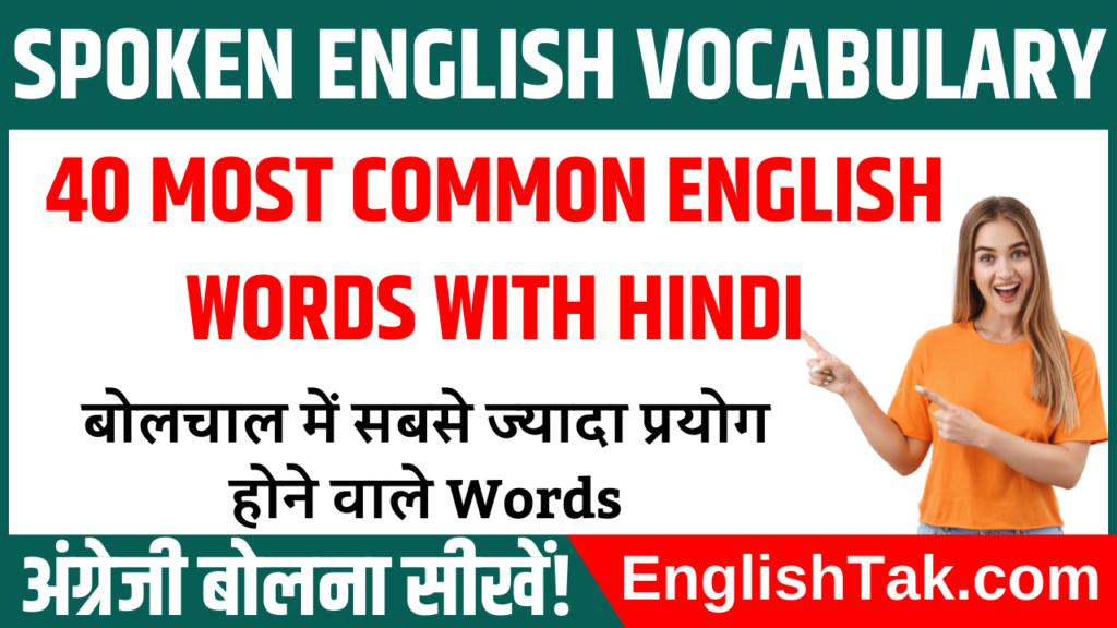 50 Basic English Words with Hindi For Kids | English Vocabulary