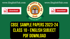 Sample Paper Class 10 pdf Download