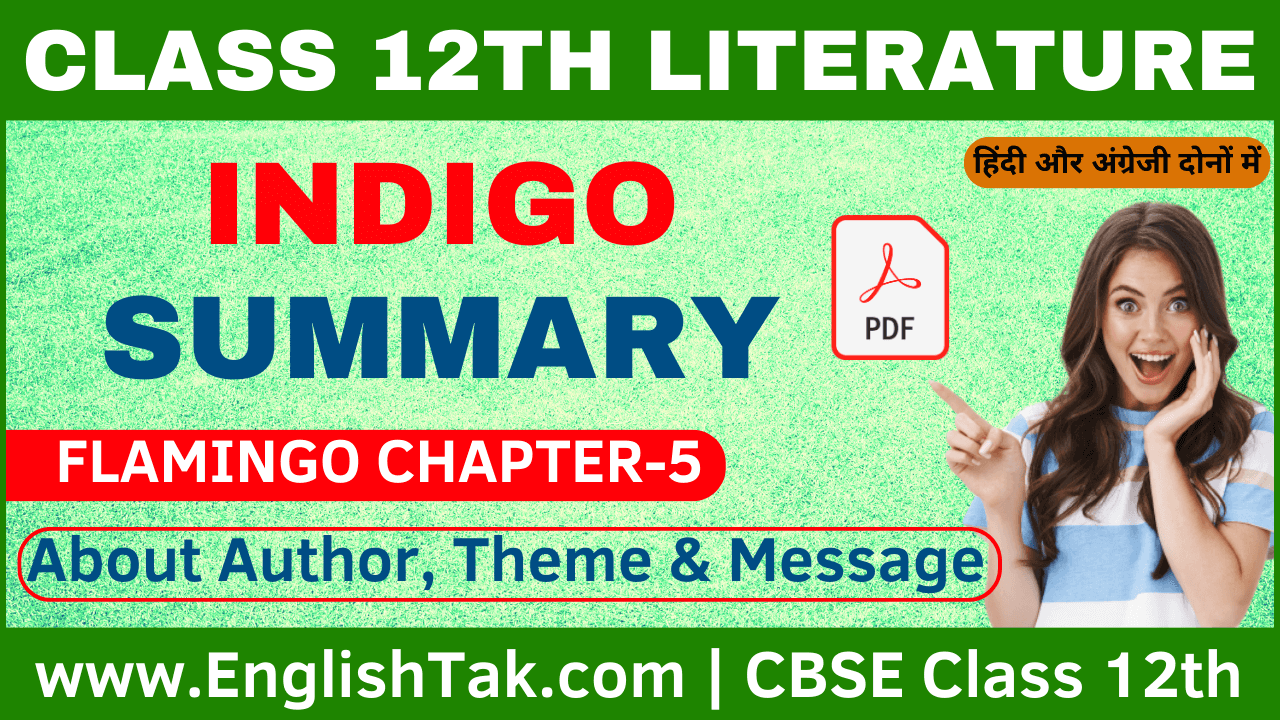 Indigo Summary Class 12