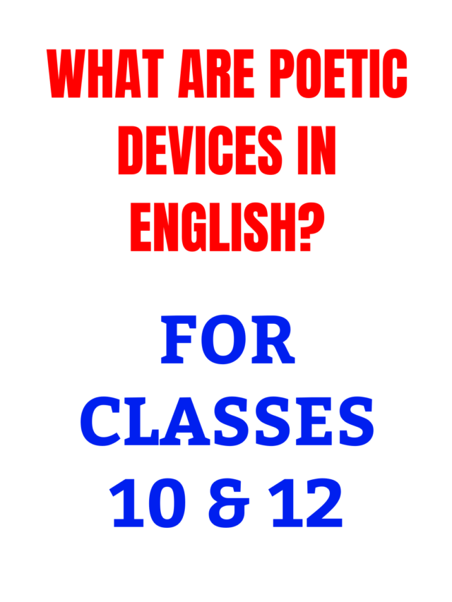 What are Poetic Devices in English?
