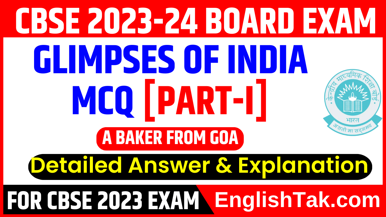 Glimpses of India Class 10 MCQ Questions
