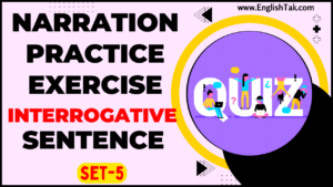 Direct Indirect Speech Interrogative Practice