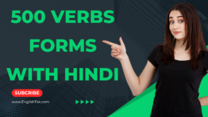 500 Regular Verbs Pdf with Hindi Meaning