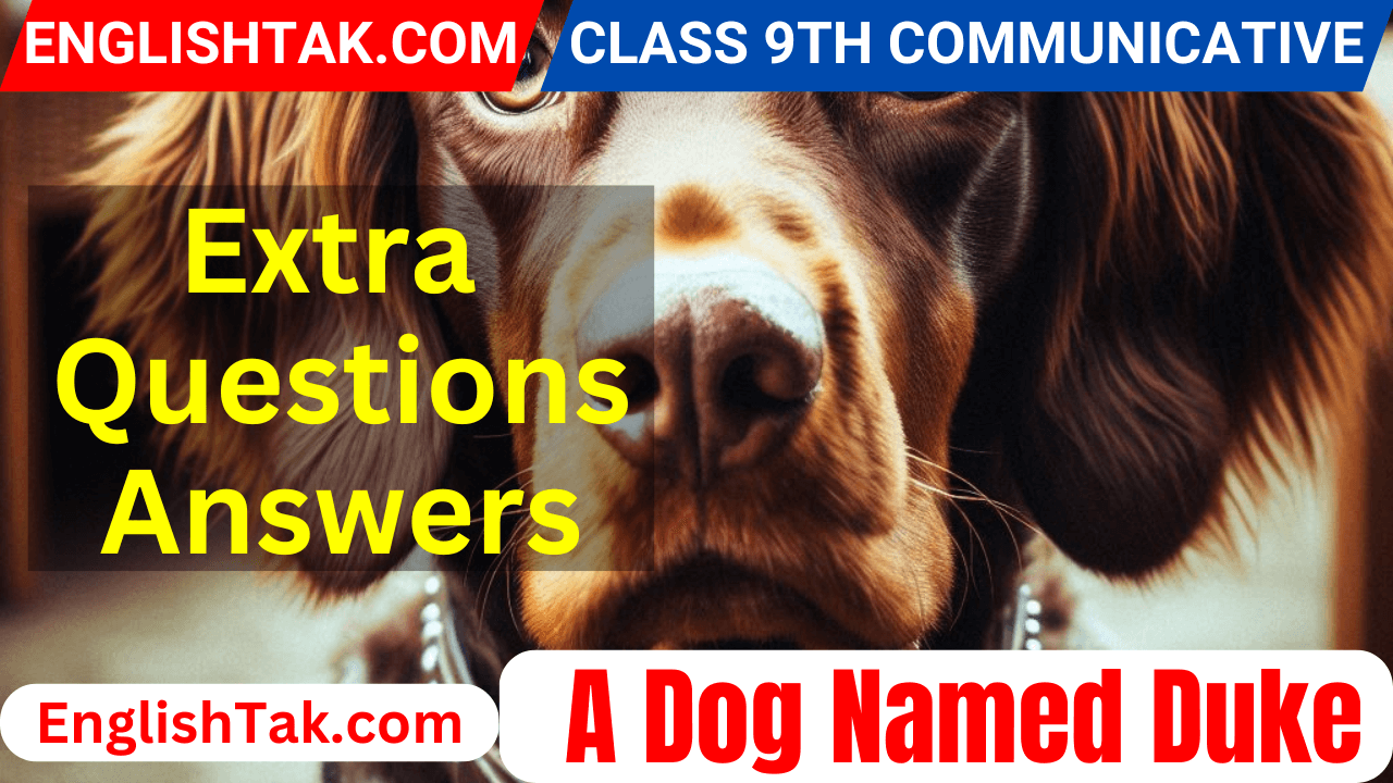 A Dog Named Duke Extra Questions Answers