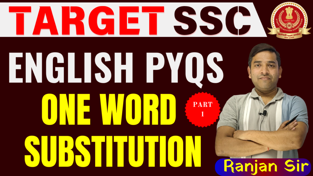 SSC CGL One Word Substitution With Pdf Download - EnglishTak