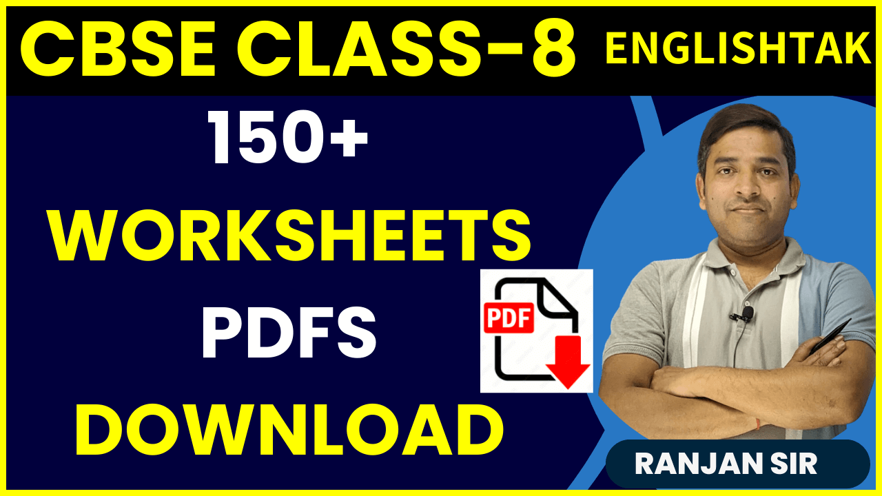 CBSE Class 8 English Worksheets Download