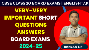 Most Important English Questions Answers For Board Exams