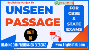 Unseen Passage for Class 10 with Answer Set-10