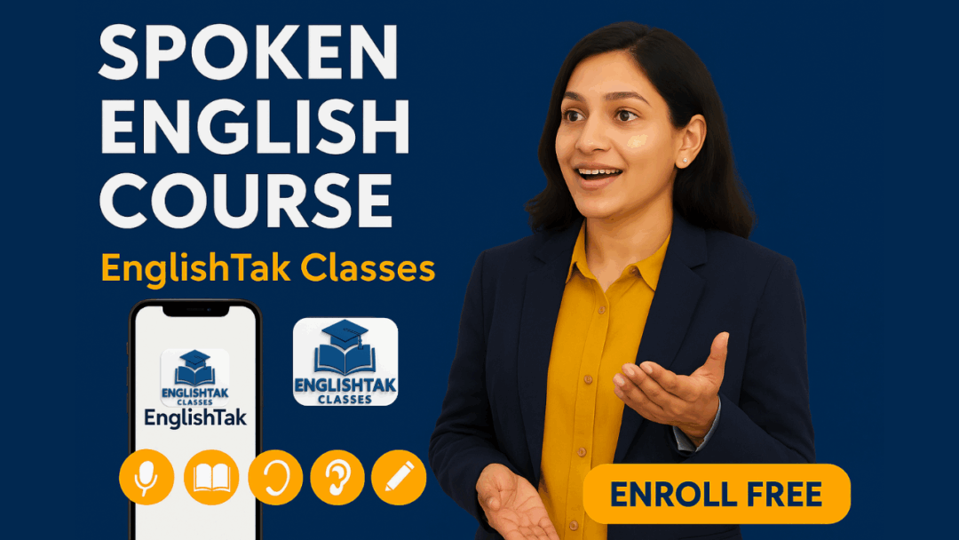 Spoken English Course in Hindi - EnglishTak.com